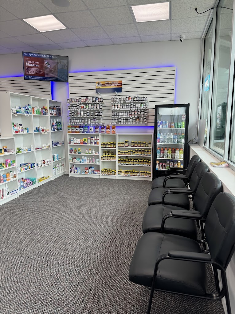 Modern interior of Michigan Community Pharmacy